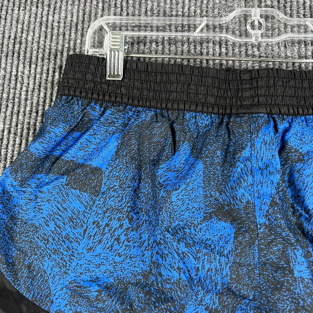 Nike Shorts Womens Medium Blue Black Active Workout Training Gym Run Lift